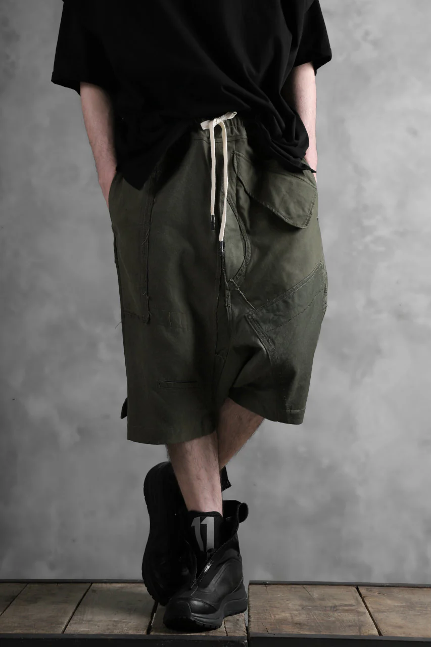 BACKLASH xx LOOM exclusive The Re-BUILD VINTAGE CUSTOM SARROUEL SHORTS (ARMY FIELD-A) - Image 25