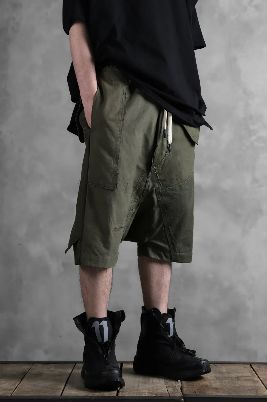BACKLASH xx LOOM exclusive The Re-BUILD VINTAGE CUSTOM SARROUEL SHORTS (ARMY FIELD-A) - Image 27