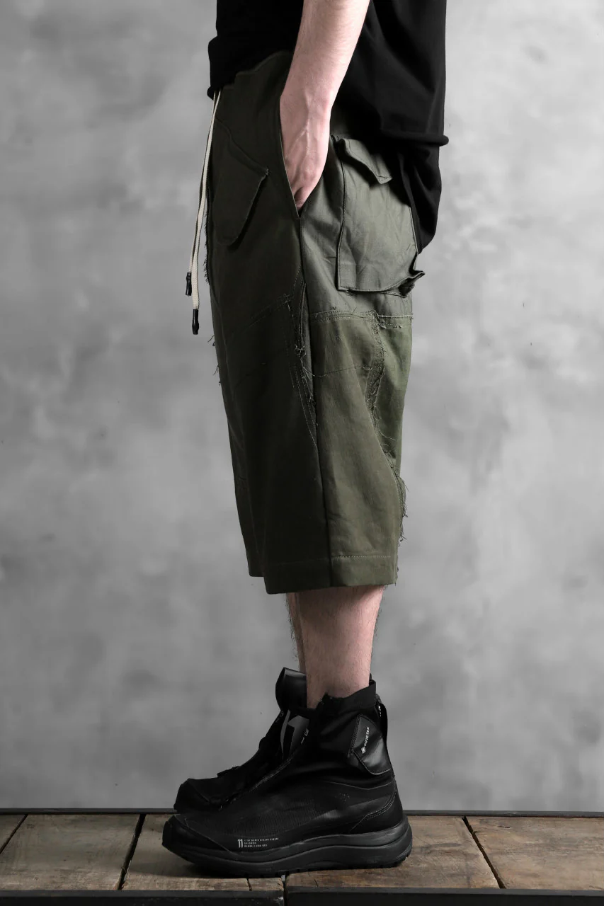 BACKLASH xx LOOM exclusive The Re-BUILD VINTAGE CUSTOM SARROUEL SHORTS (ARMY FIELD-A) - Image 29