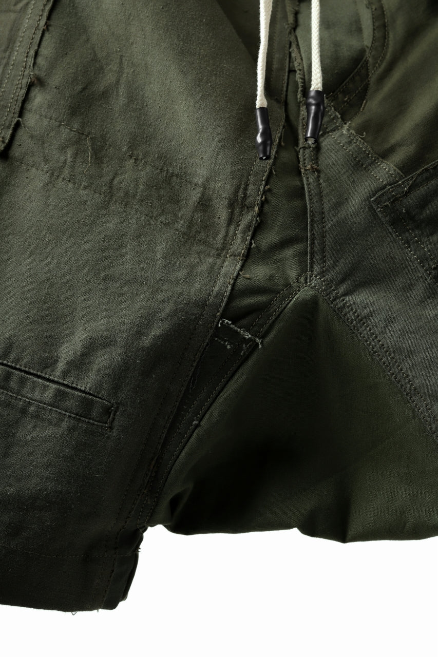 BACKLASH xx LOOM exclusive The Re-BUILD VINTAGE CUSTOM SARROUEL SHORTS (ARMY FIELD-A) - Image 7