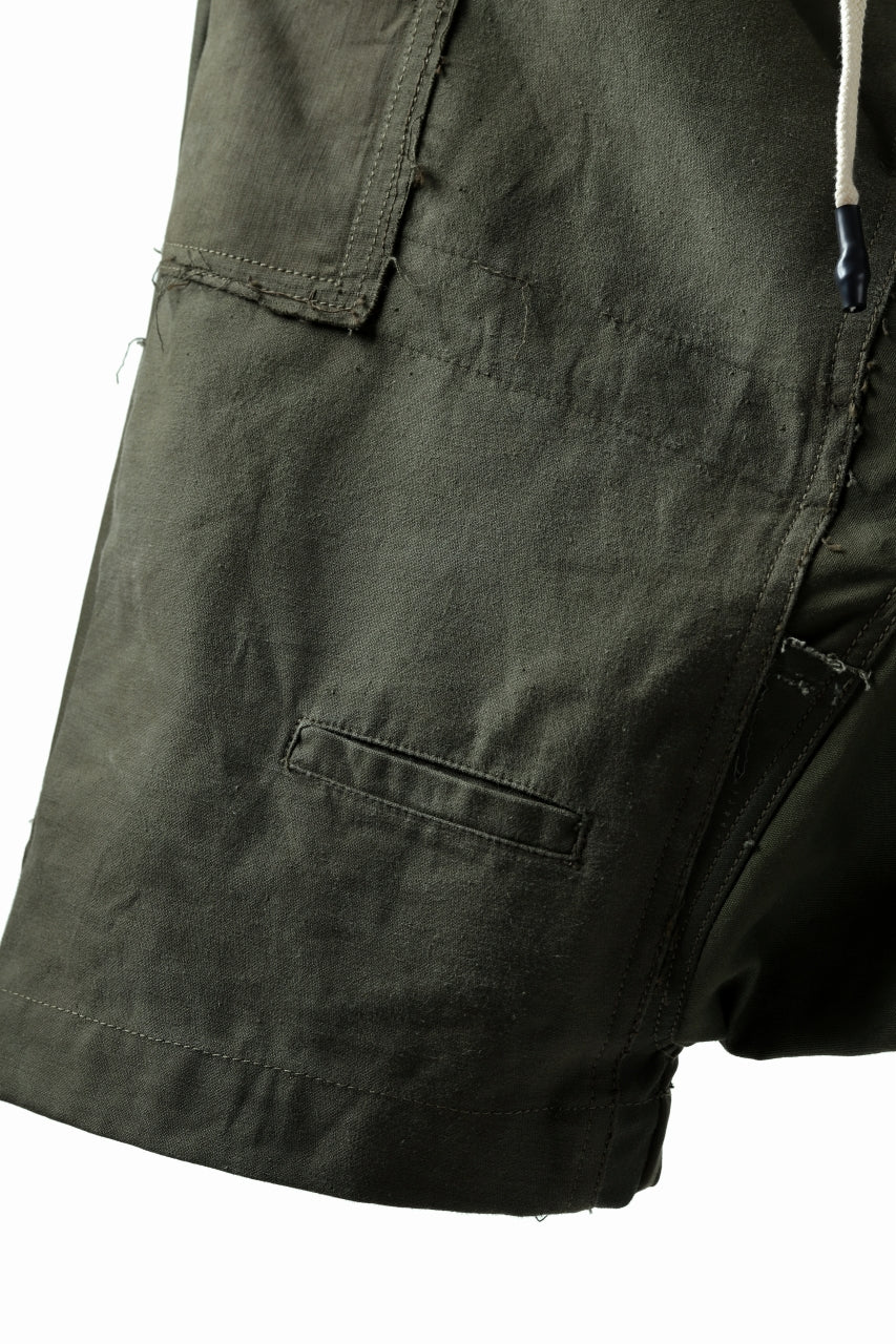 BACKLASH xx LOOM exclusive The Re-BUILD VINTAGE CUSTOM SARROUEL SHORTS (ARMY FIELD-A) - Image 8
