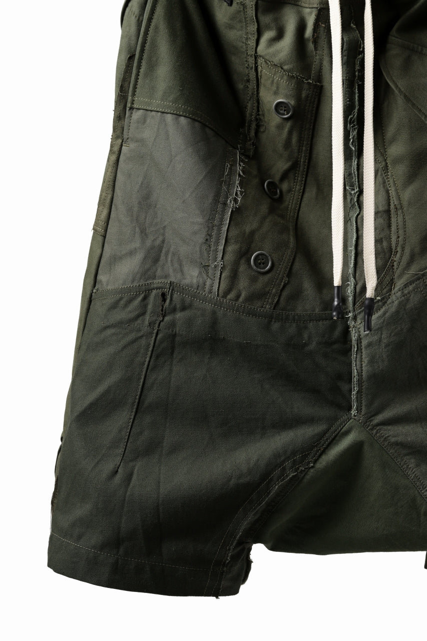 BACKLASH xx LOOM exclusive The Re-BUILD VINTAGE CUSTOM SARROUEL SHORTS (ARMY FIELD-B) - Image 10
