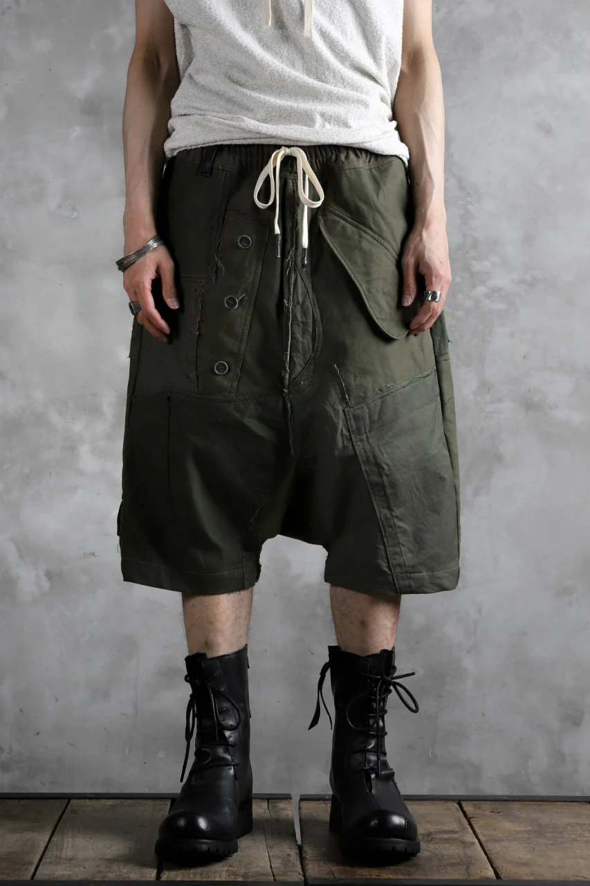 BACKLASH xx LOOM exclusive The Re-BUILD VINTAGE CUSTOM SARROUEL SHORTS (ARMY FIELD-B) - Image 20