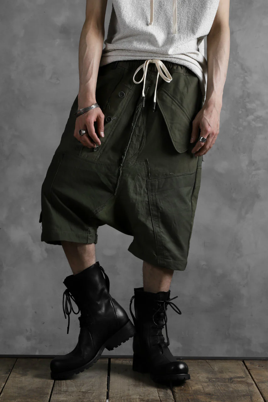 BACKLASH xx LOOM exclusive The Re-BUILD VINTAGE CUSTOM SARROUEL SHORTS (ARMY FIELD-B) - Image 21
