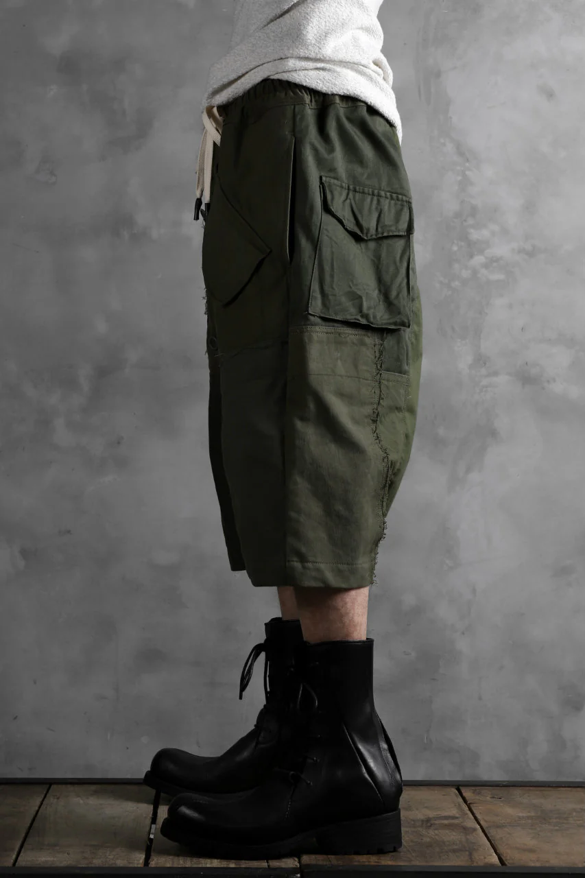 BACKLASH xx LOOM exclusive The Re-BUILD VINTAGE CUSTOM SARROUEL SHORTS (ARMY FIELD-B) - Image 24