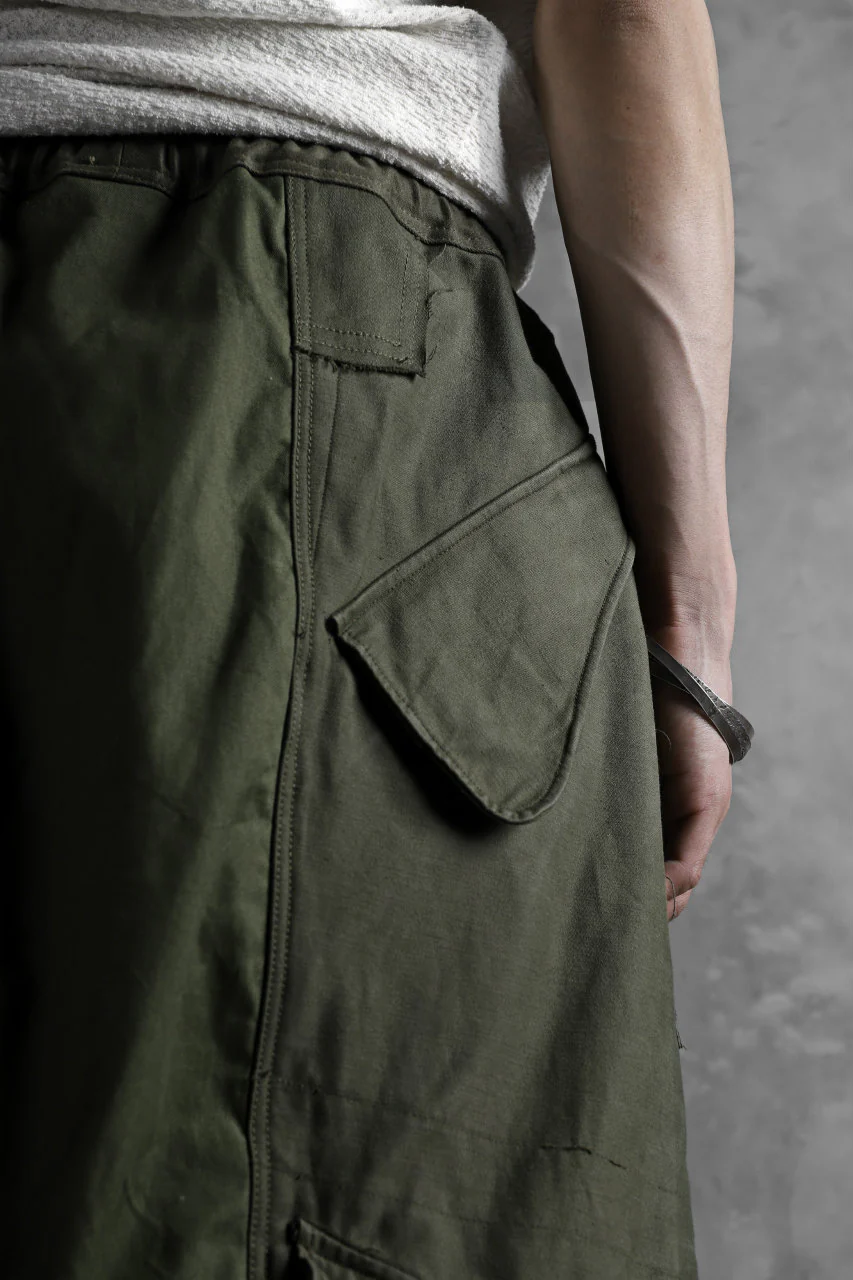 BACKLASH xx LOOM exclusive The Re-BUILD VINTAGE CUSTOM SARROUEL SHORTS (ARMY FIELD-B) - Image 28