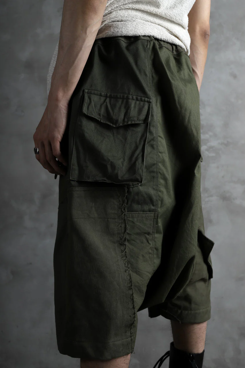 BACKLASH xx LOOM exclusive The Re-BUILD VINTAGE CUSTOM SARROUEL SHORTS (ARMY FIELD-B) - Image 29