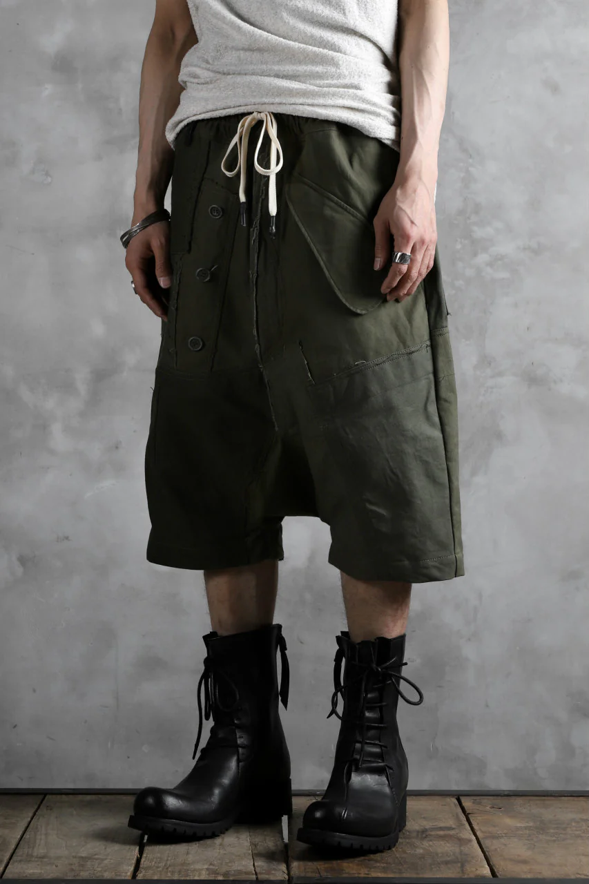 BACKLASH xx LOOM exclusive The Re-BUILD VINTAGE CUSTOM SARROUEL SHORTS (ARMY FIELD-B) - Image 30