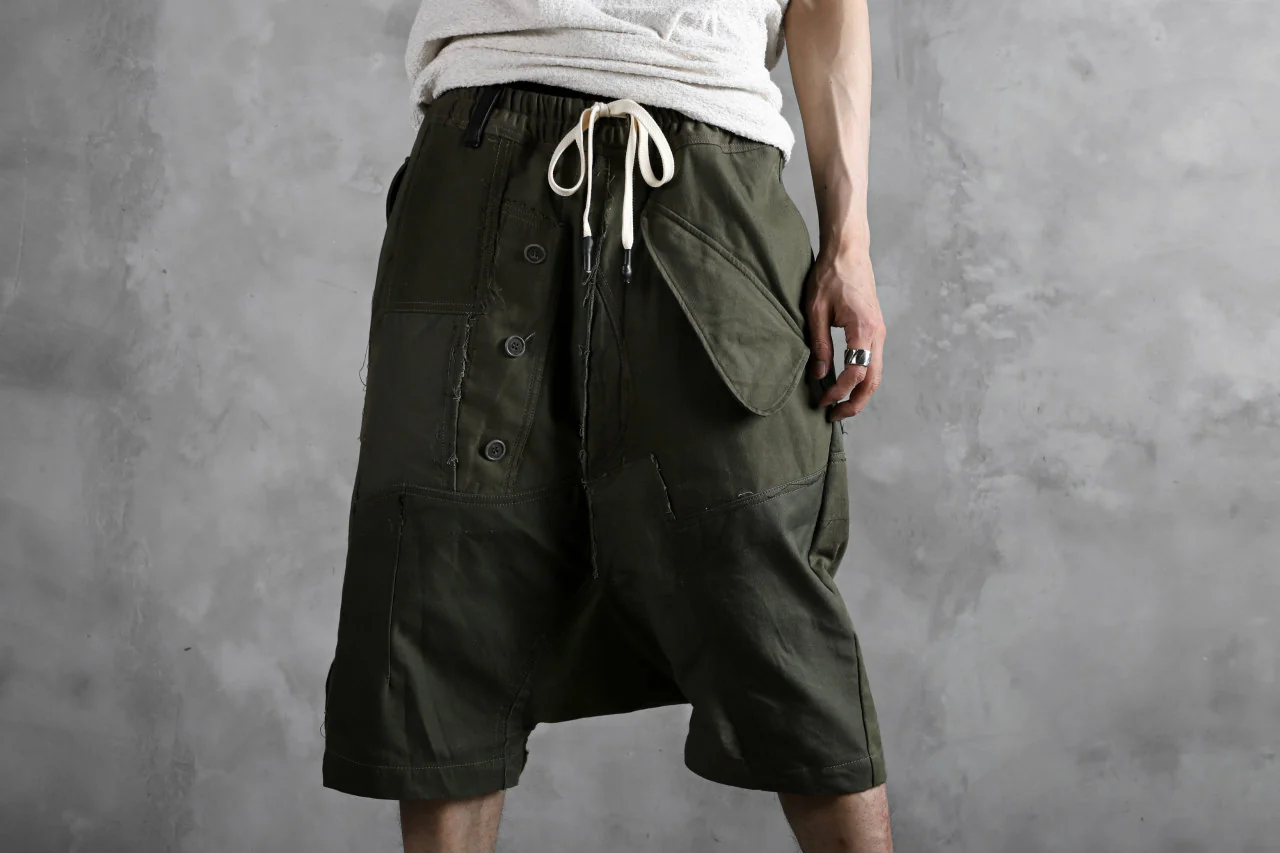 BACKLASH xx LOOM exclusive The Re-BUILD VINTAGE CUSTOM SARROUEL SHORTS (ARMY FIELD-B) - Image 32