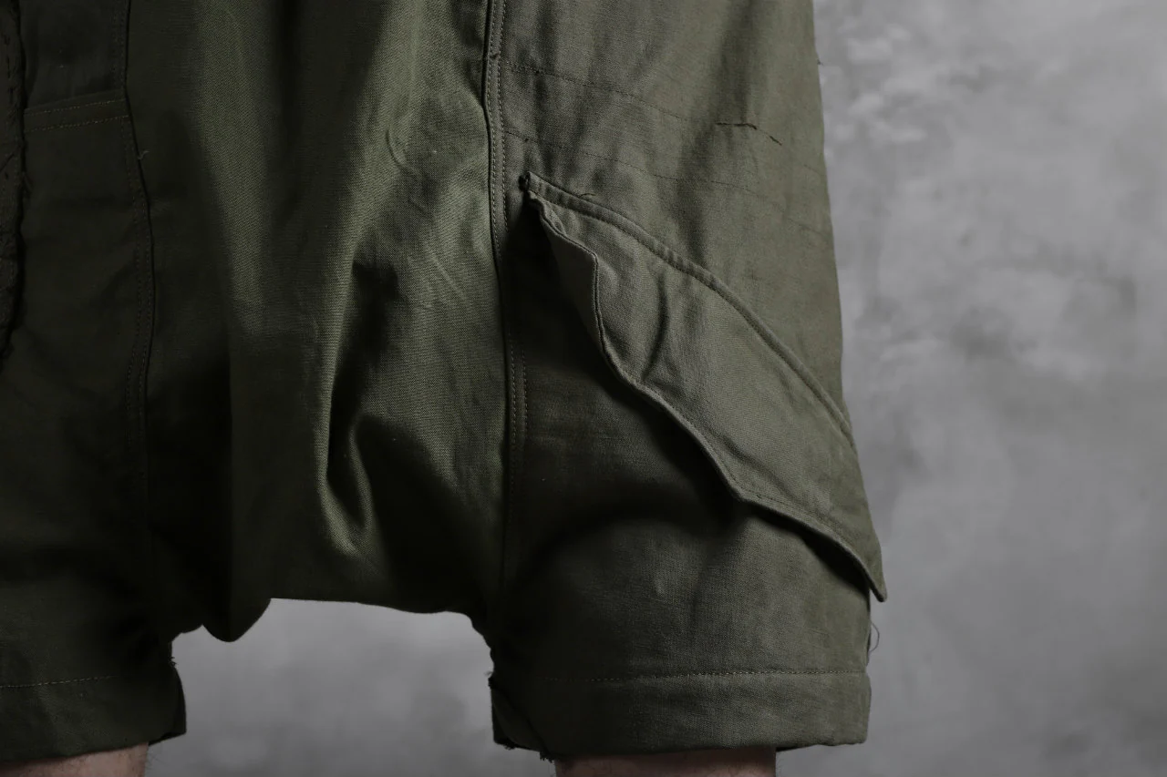 BACKLASH xx LOOM exclusive The Re-BUILD VINTAGE CUSTOM SARROUEL SHORTS (ARMY FIELD-B) - Image 38