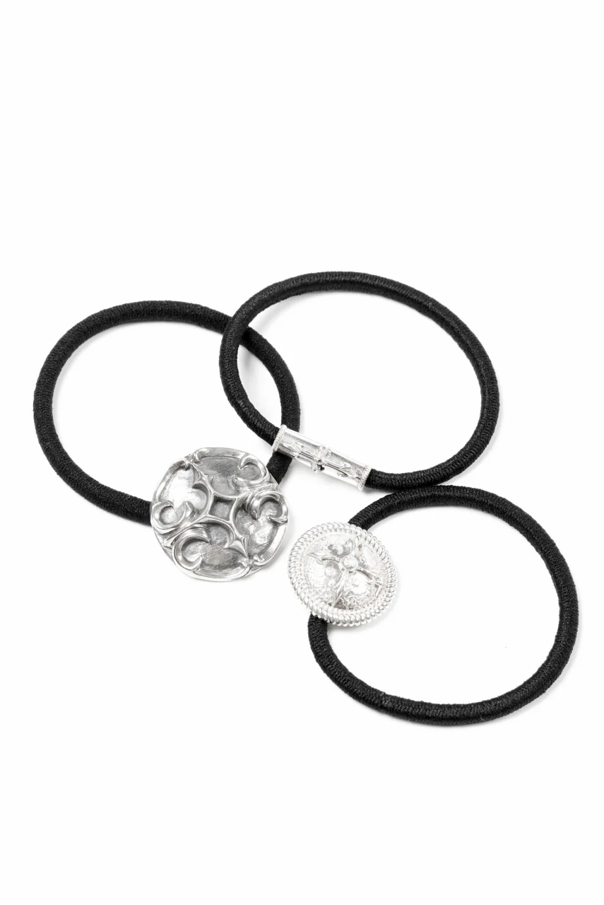 BACKLASH xx Loud Style Design HAIR TIES BRACELET (SILVER) - Image 7
