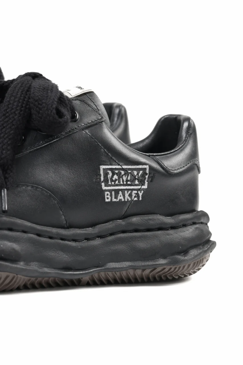 BACKLASH XX Maison MIHARA YASUHIRO “BLAKEY” OG SOLE STEER GARMEN-WAX-FINISH LOW-TOP SNEAKER (BLACK) - Image 13