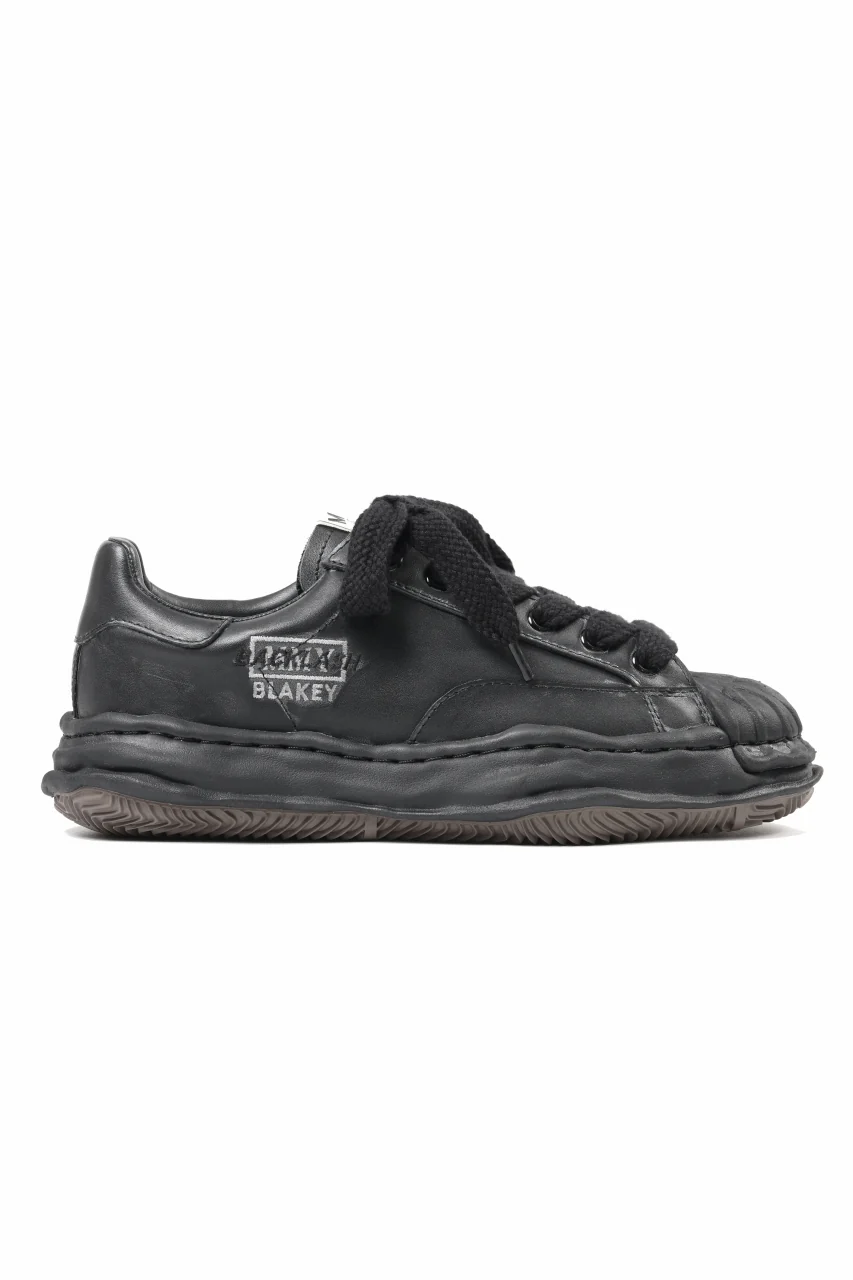 BACKLASH XX Maison MIHARA YASUHIRO “BLAKEY” OG SOLE STEER GARMEN-WAX-FINISH LOW-TOP SNEAKER (BLACK) - Image 4