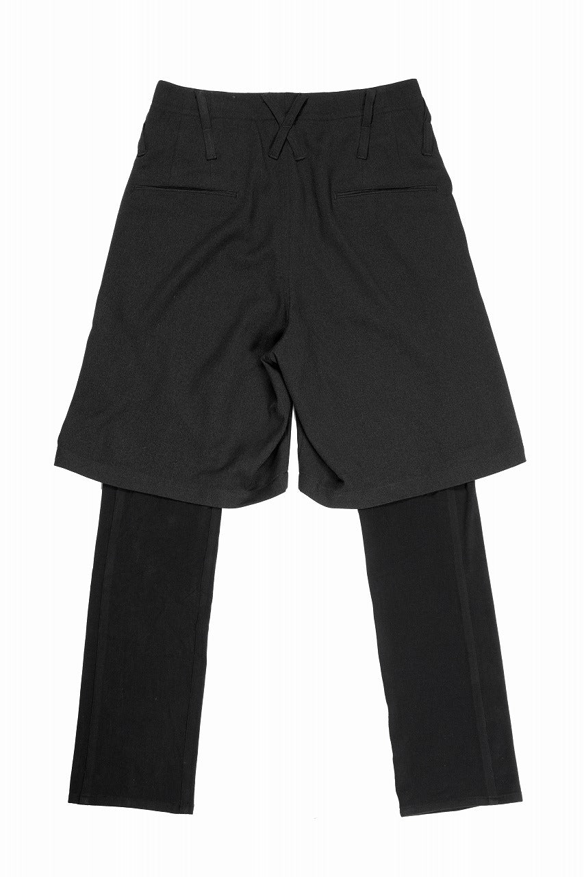 beauty : beast 6Q LAYERED SAROUEL PANTS (BLACK) - Image 2
