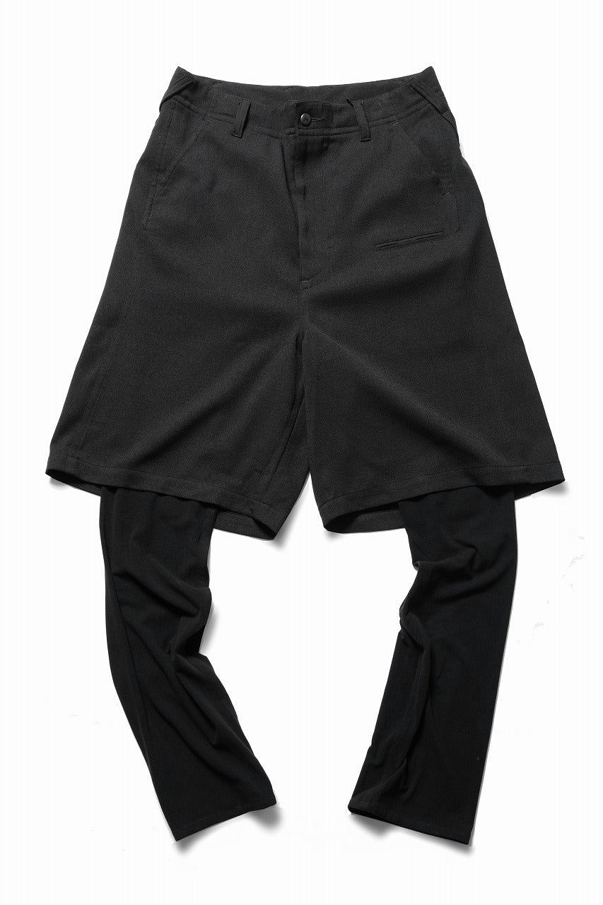 beauty : beast 6Q LAYERED SAROUEL PANTS (BLACK) - Image 3