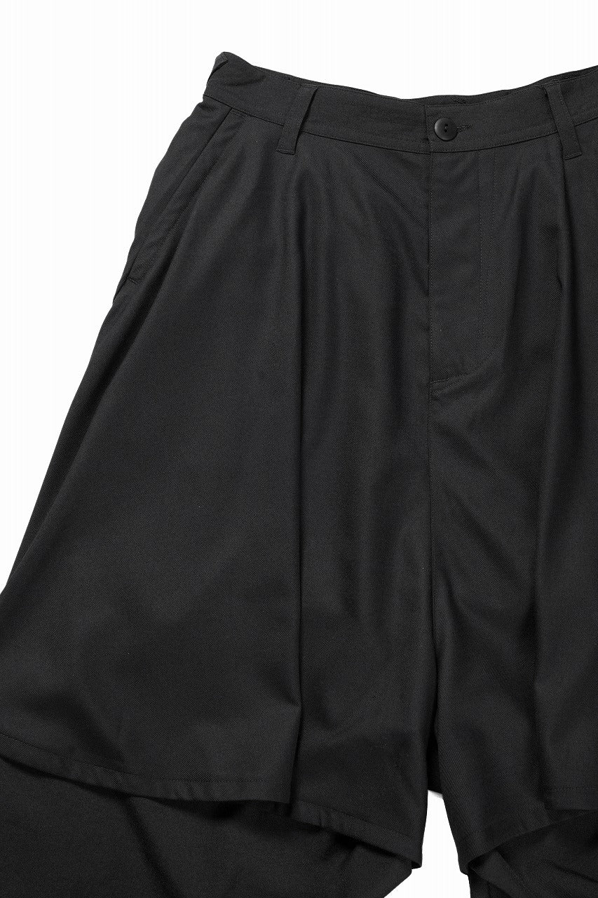 beauty : beast 8Q LAYERED SUPER WIDE SAROUEL PANTS (BLACK) - Image 6