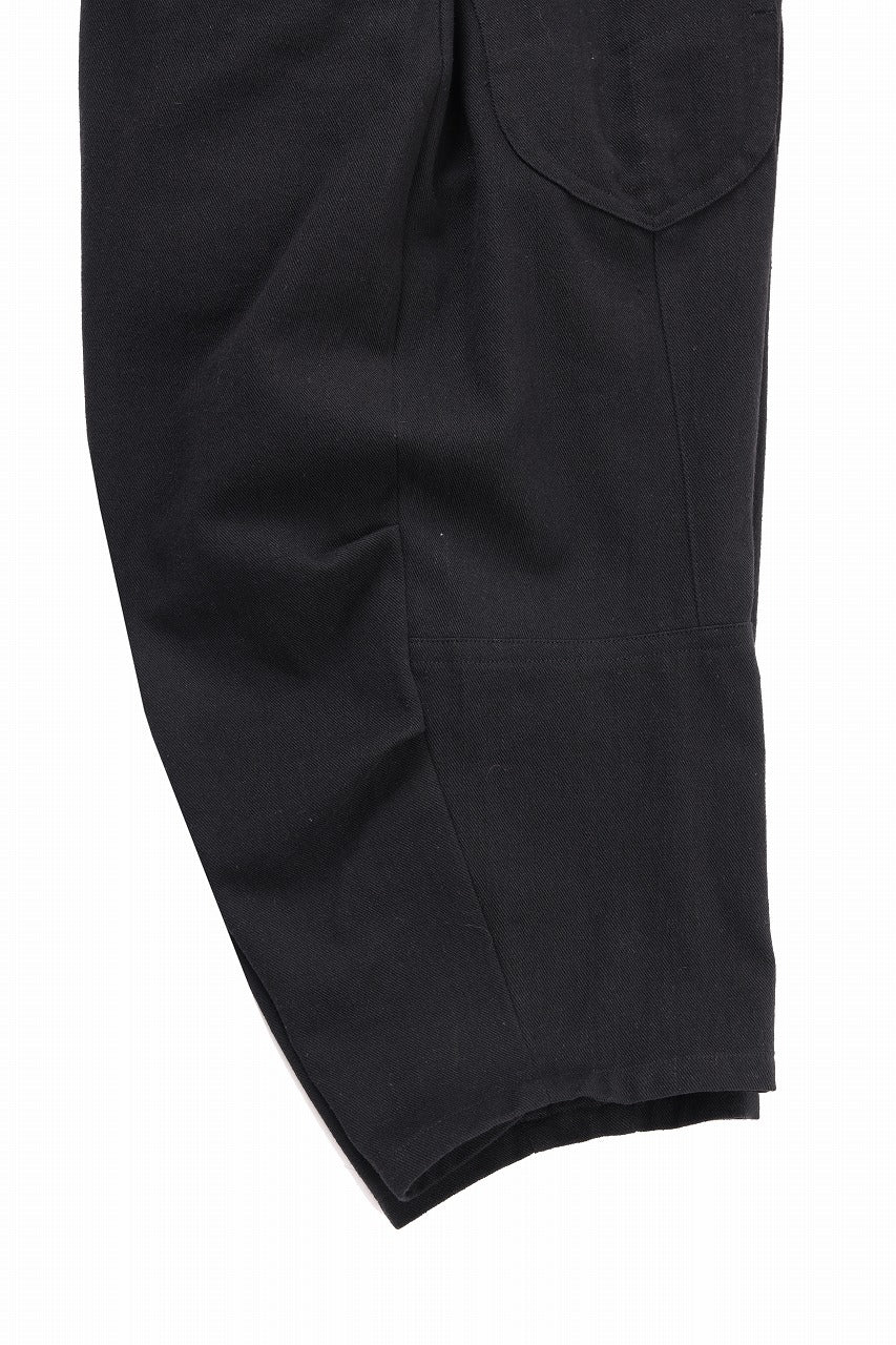 beauty : beast 8Q PUSSY PANTS / COTTON FLAX TWILL (BLACK) - Image 11