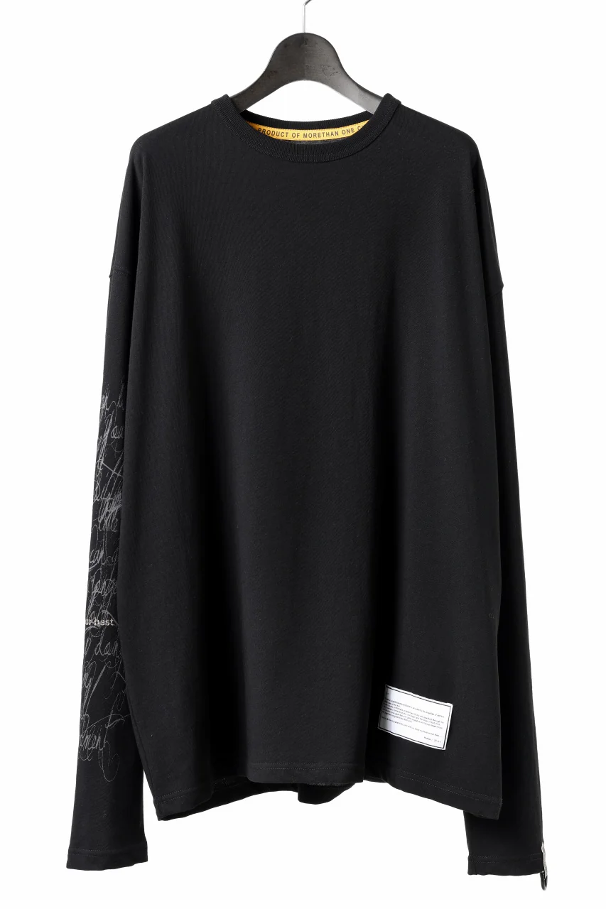 beauty : beast ART ZERO L/S TEE (BLACK) - Image 2