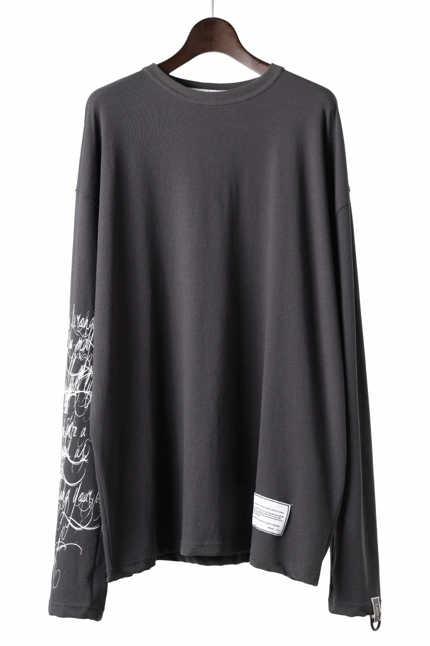 beauty : beast ART ZERO L/S TEE (D.GRAY) - Image 2