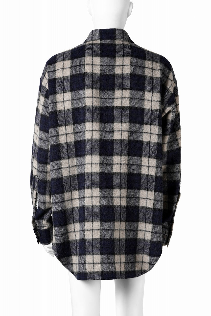 beauty : beast BEAVER TARTAN CHECK SHIRT (BEIGE CHECK) - Image 2