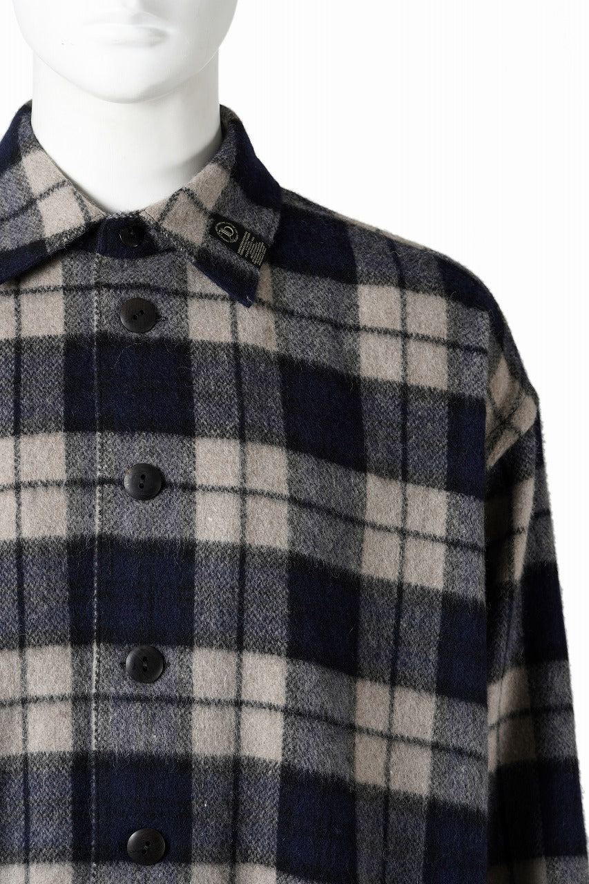 beauty : beast BEAVER TARTAN CHECK SHIRT (BEIGE CHECK) - Image 5