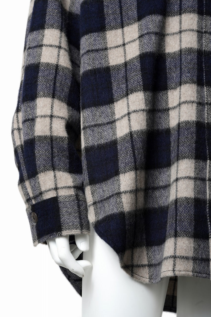 beauty : beast BEAVER TARTAN CHECK SHIRT (BEIGE CHECK) - Image 6