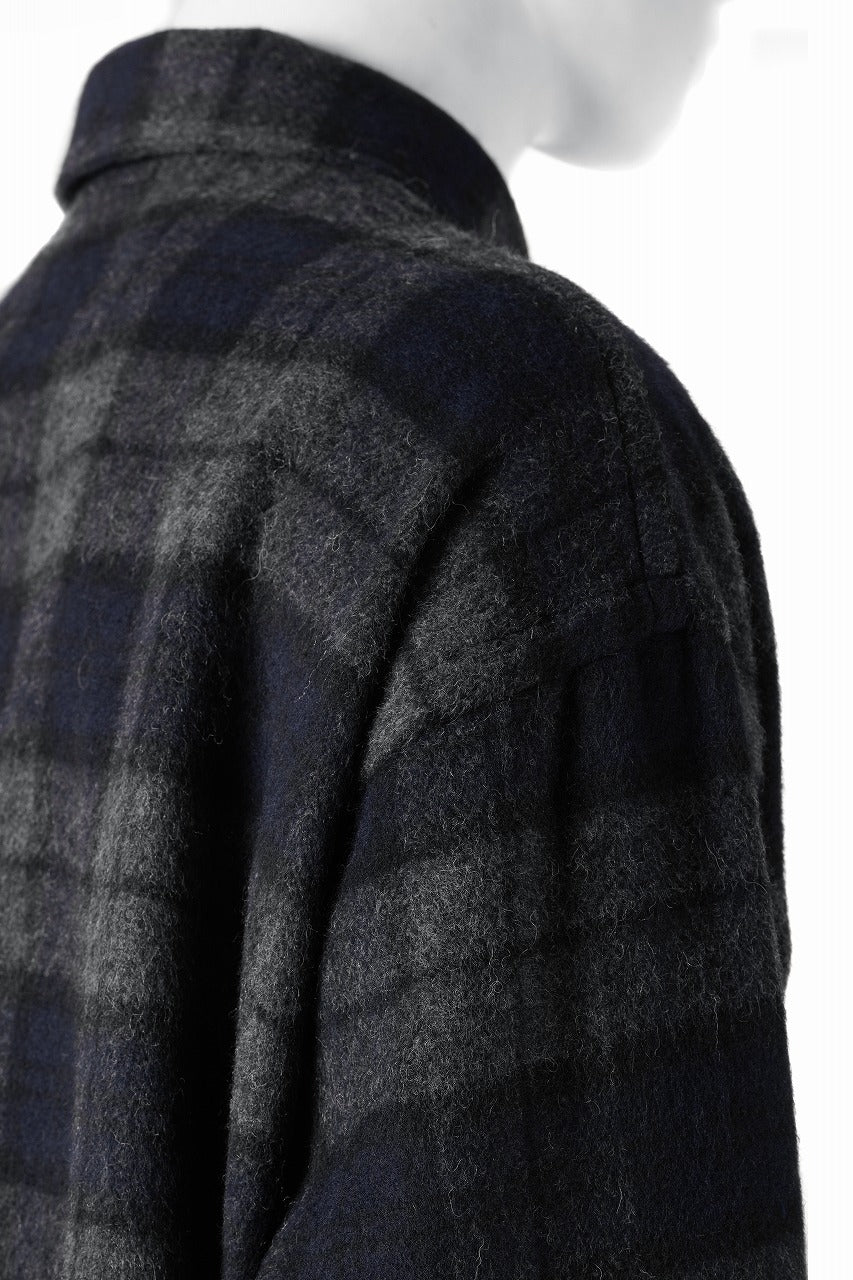 beauty : beast BEAVER TARTAN CHECK SHIRT (CHARCOAL CHECK) - Image 9