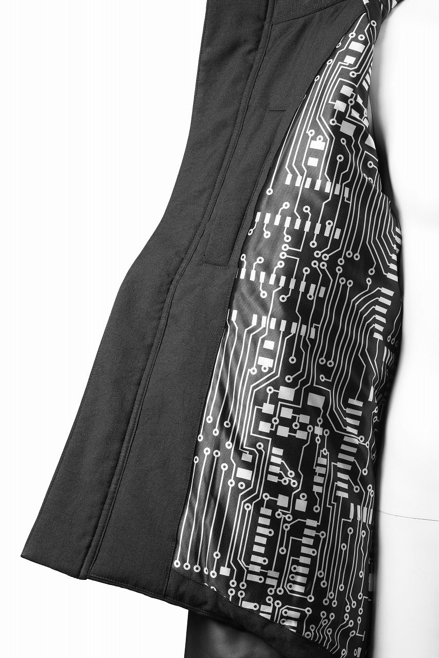 beauty : beast CONTRAST SLEEVE PADDED BLOUSON (BLACK) - Image 9
