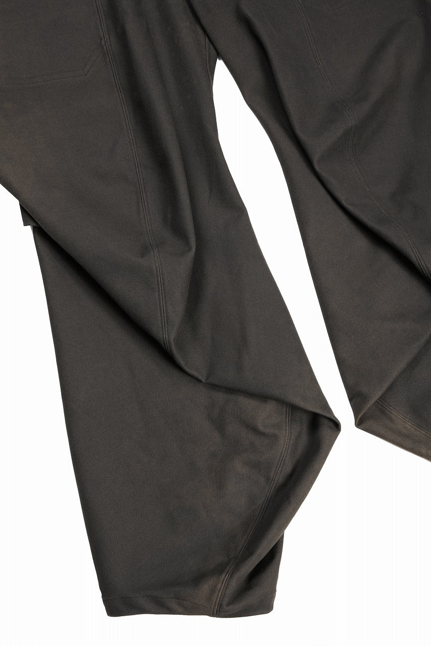 beauty : beast CROISSANT FLARE DOUBLE POCKET PANTS / PIGMENT PRINT VERSION (BROWN) - Image 7
