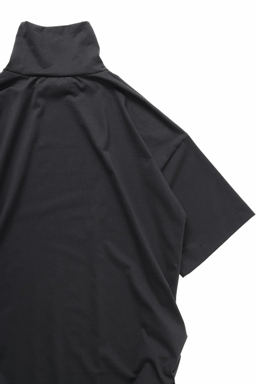 beauty : beast CRUMPLED NECK S/S TOP (BLACK) - Image 10