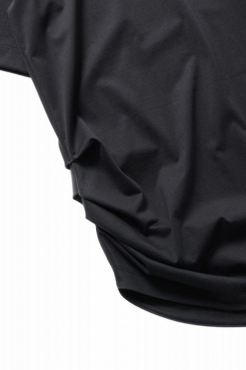 beauty : beast CRUMPLED NECK S/S TOP (BLACK) - Image 7
