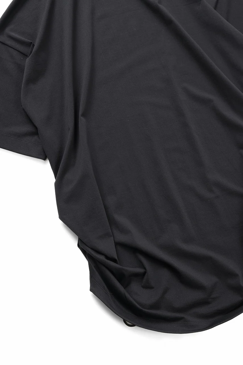 beauty : beast CRUMPLED NECK S/S TOP (BLACK) - Image 8