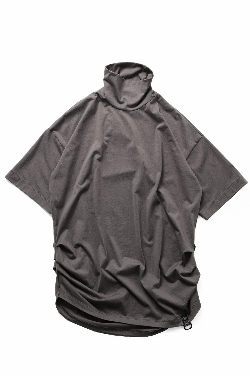 beauty : beast CRUMPLED NECK S/S TOP (MOCHA) - Image 2