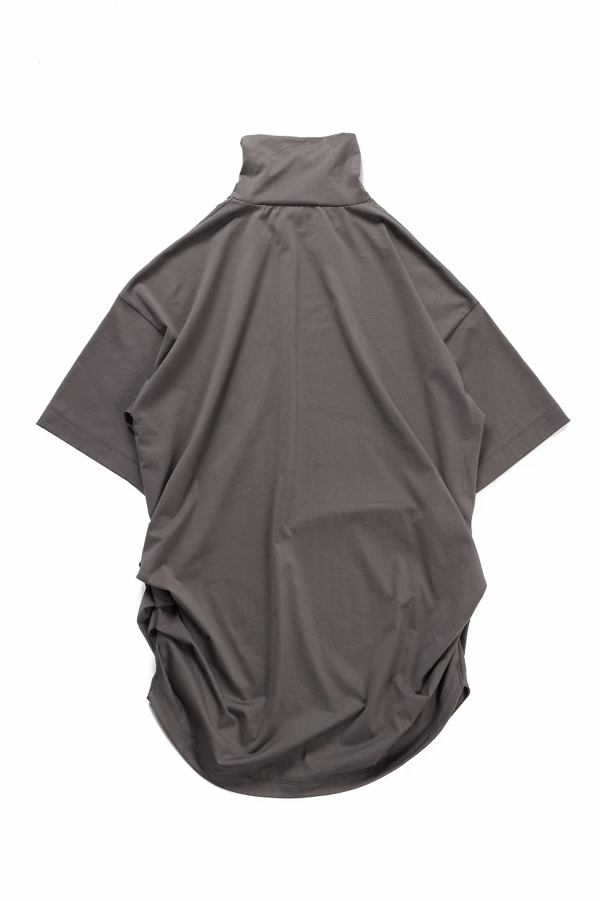 beauty : beast CRUMPLED NECK S/S TOP (MOCHA) - Image 4