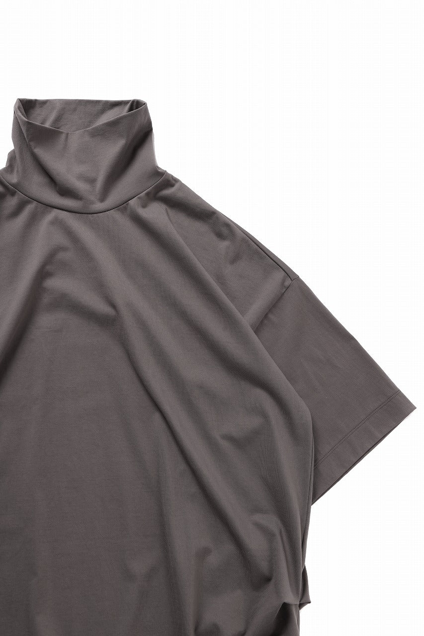 beauty : beast CRUMPLED NECK S/S TOP (MOCHA) - Image 5