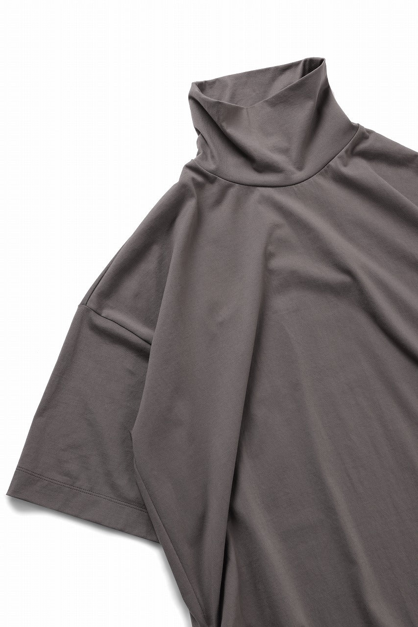 beauty : beast CRUMPLED NECK S/S TOP (MOCHA) - Image 6