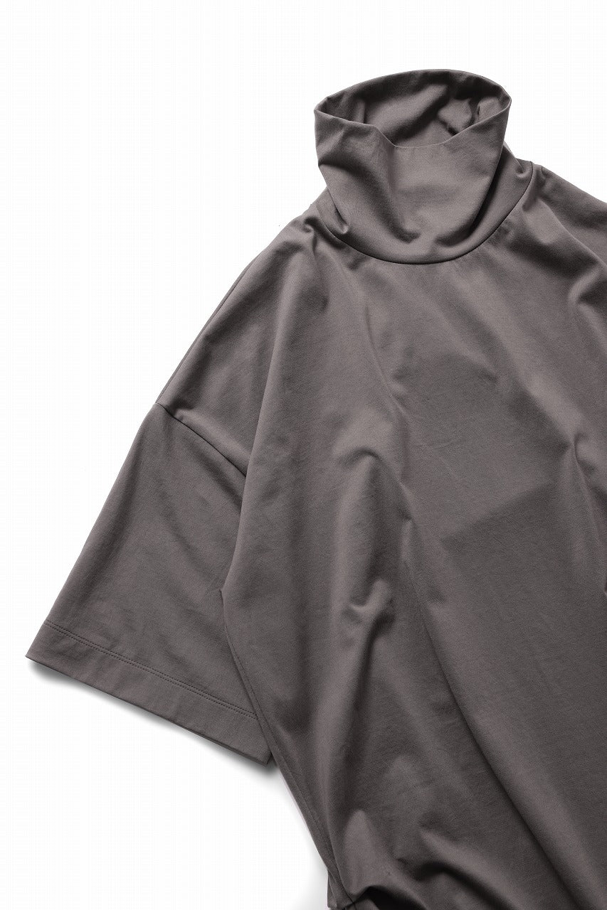 beauty : beast CRUMPLED NECK S/S TOP (MOCHA) - Image 7