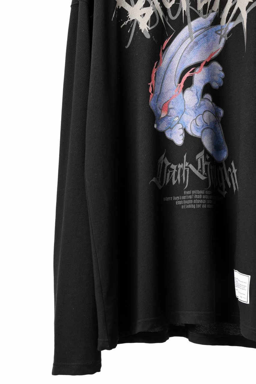 beauty : beast DARK KNIGHT L/S TEE (BLACK) - Image 5