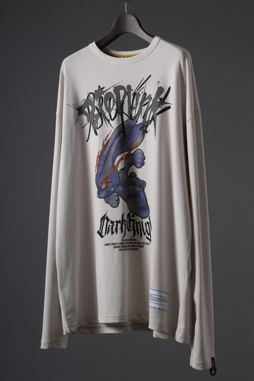 beauty : beast DARK KNIGHT L/S TEE (GRAYGE) - Image 2