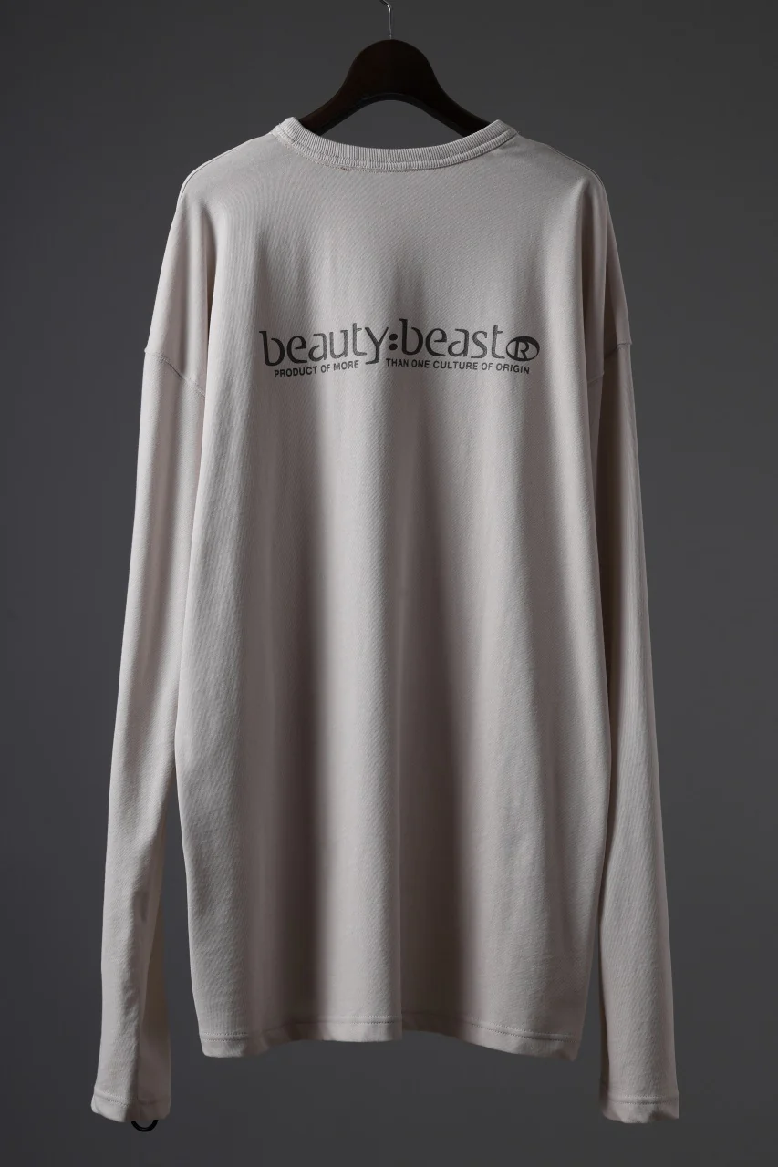 beauty : beast DARK KNIGHT L/S TEE (GRAYGE) - Image 3