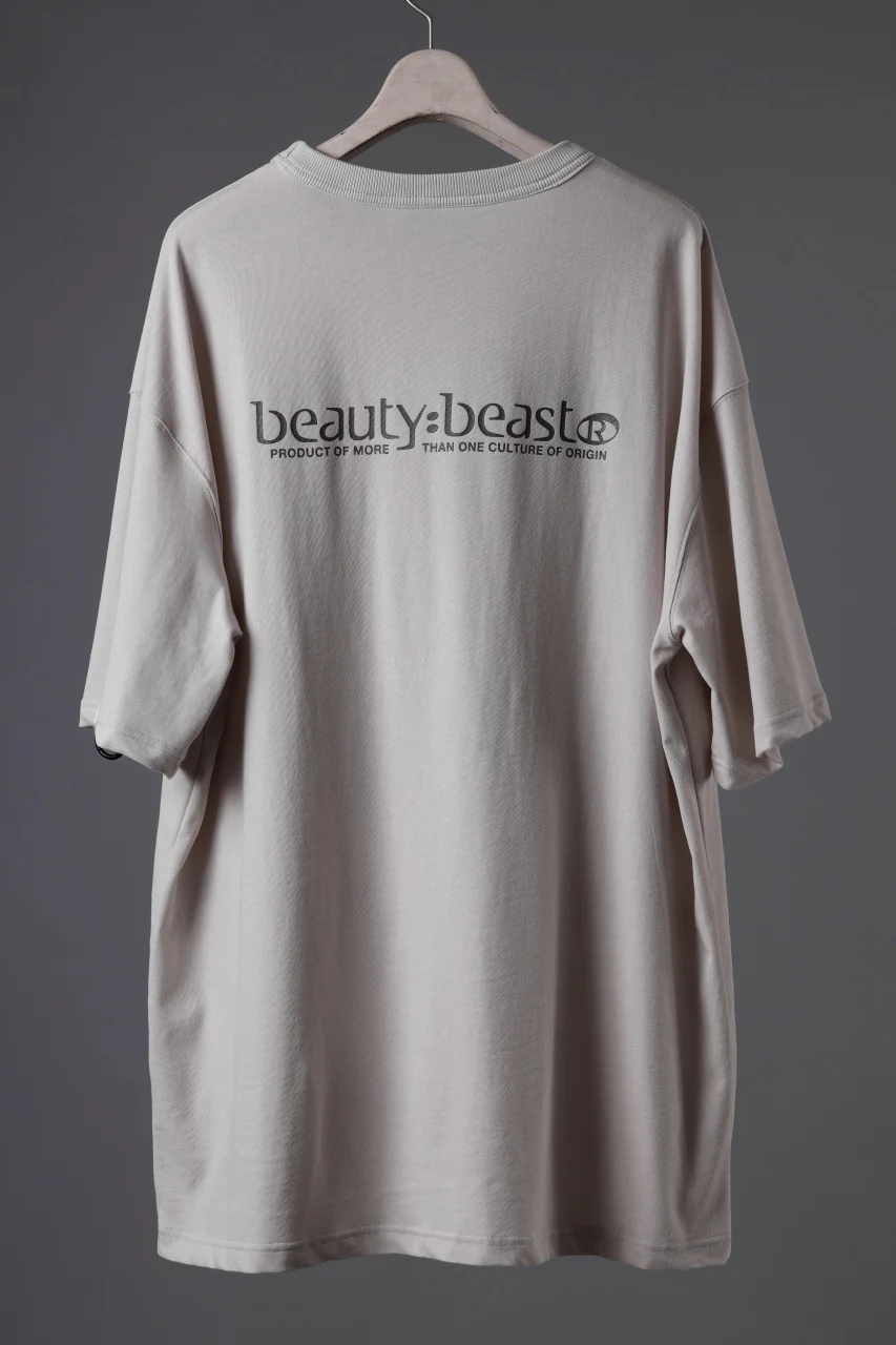 beauty : beast DARK KNIGHT S/S TEE (GRAIGE) - Image 3