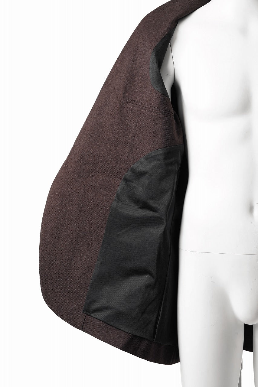 beauty : beast DOUBLE BREASTED UNCONSCIOUS JACKET (BROWN) - Image 11