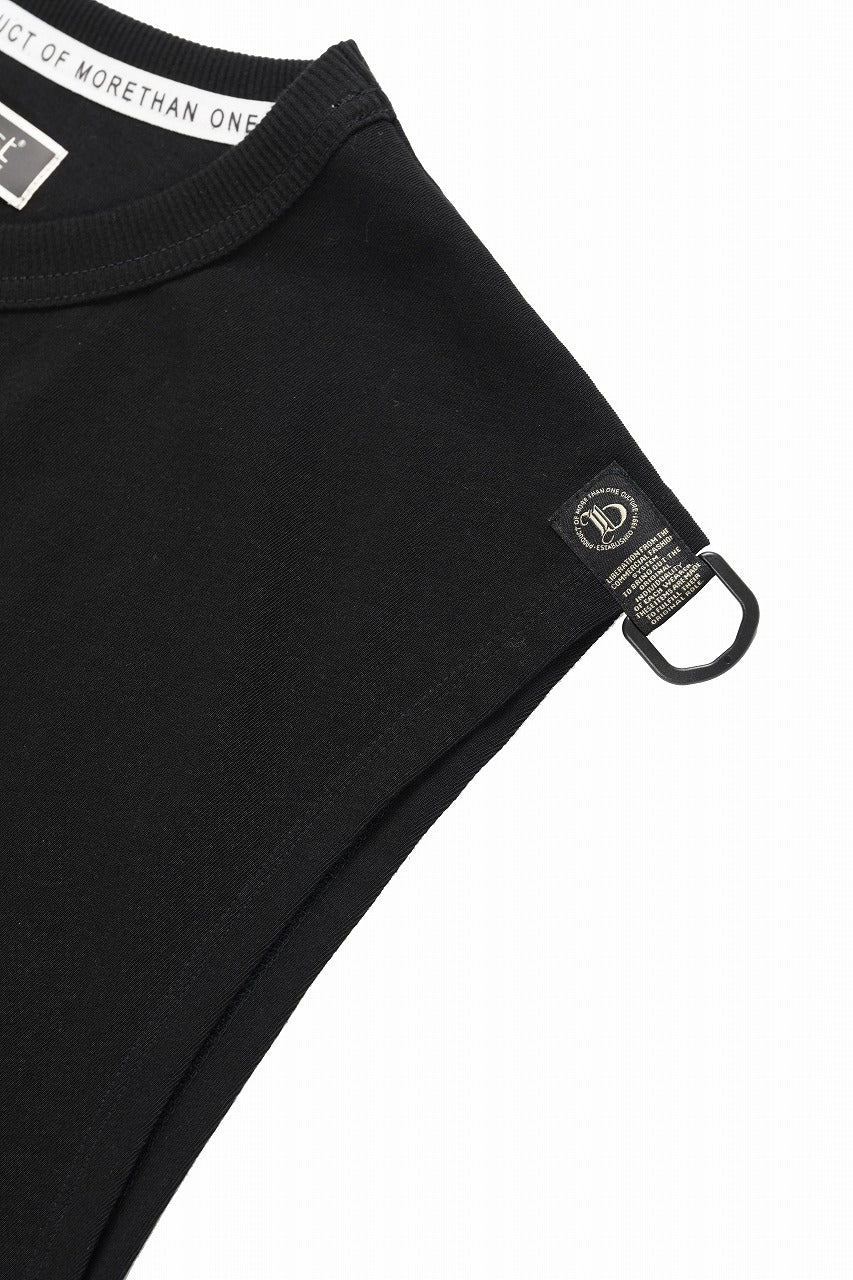 beauty : beast ESSENTIAL GRAPHIC LINE SLEEVELESS TEE (PRAYER / BLACK) - Image 10