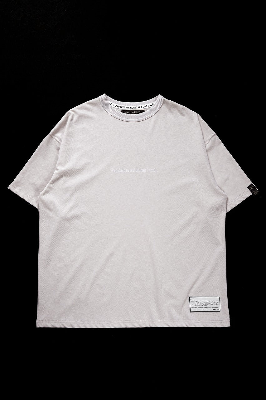 beauty : beast ESSENTIAL GRAPHIC LINE TEE (CROSS / BEIGE) - Image 2