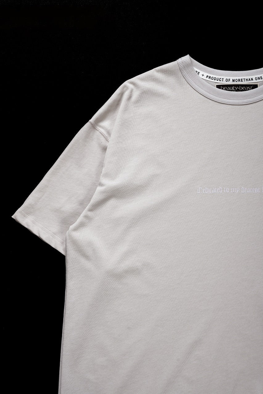 beauty : beast ESSENTIAL GRAPHIC LINE TEE (CROSS / BEIGE) - Image 7