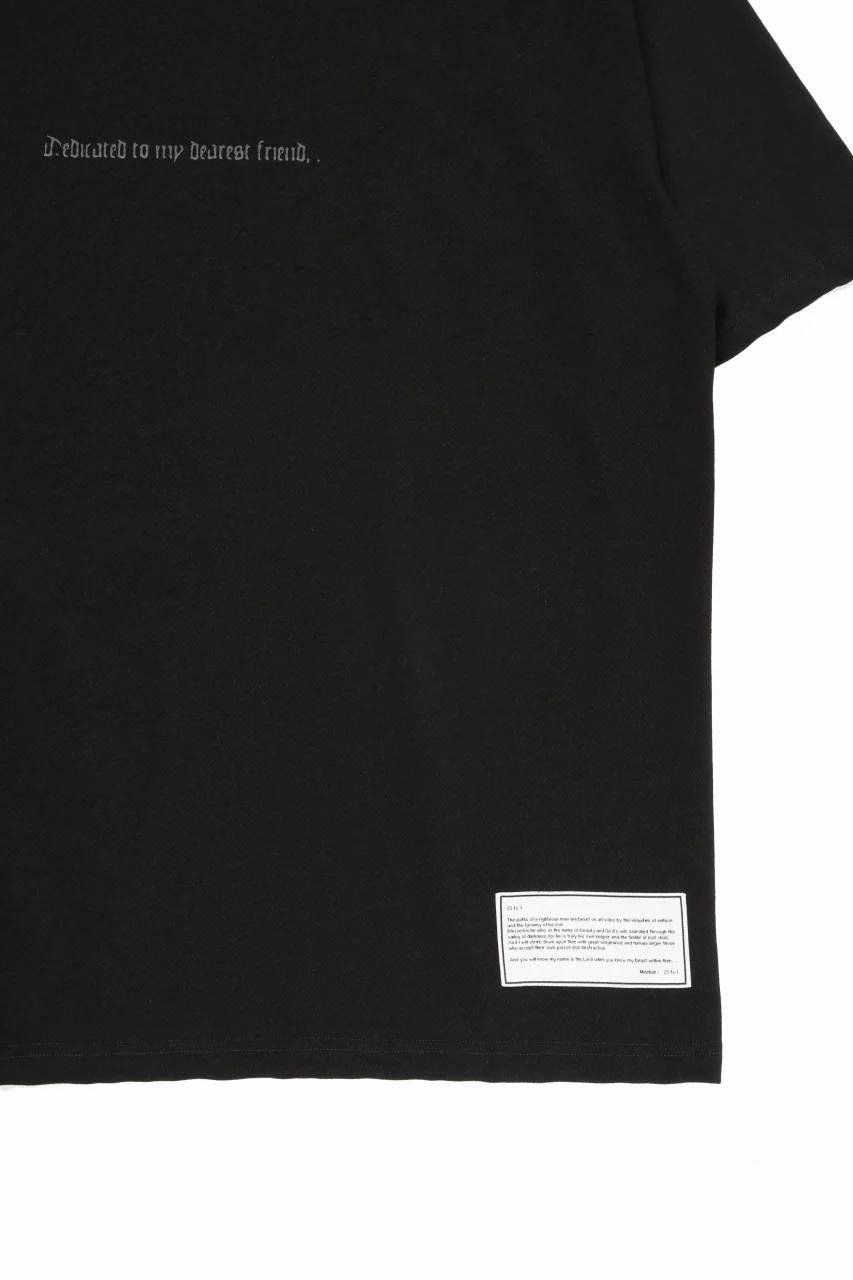 beauty : beast ESSENTIAL GRAPHIC LINE TEE (CROSS / BLACK) - Image 5