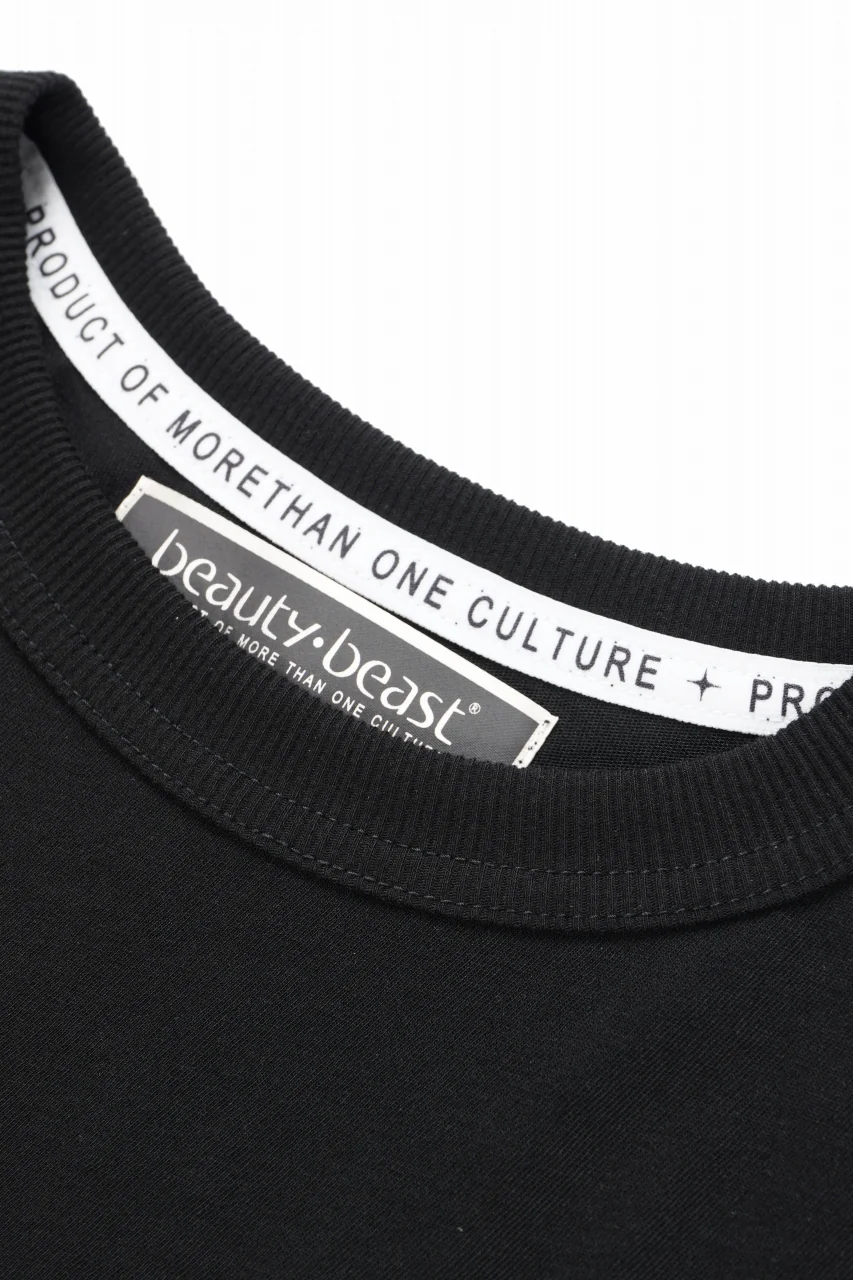 beauty : beast ESSENTIAL GRAPHIC LINE TEE (CROSS / BLACK) - Image 7