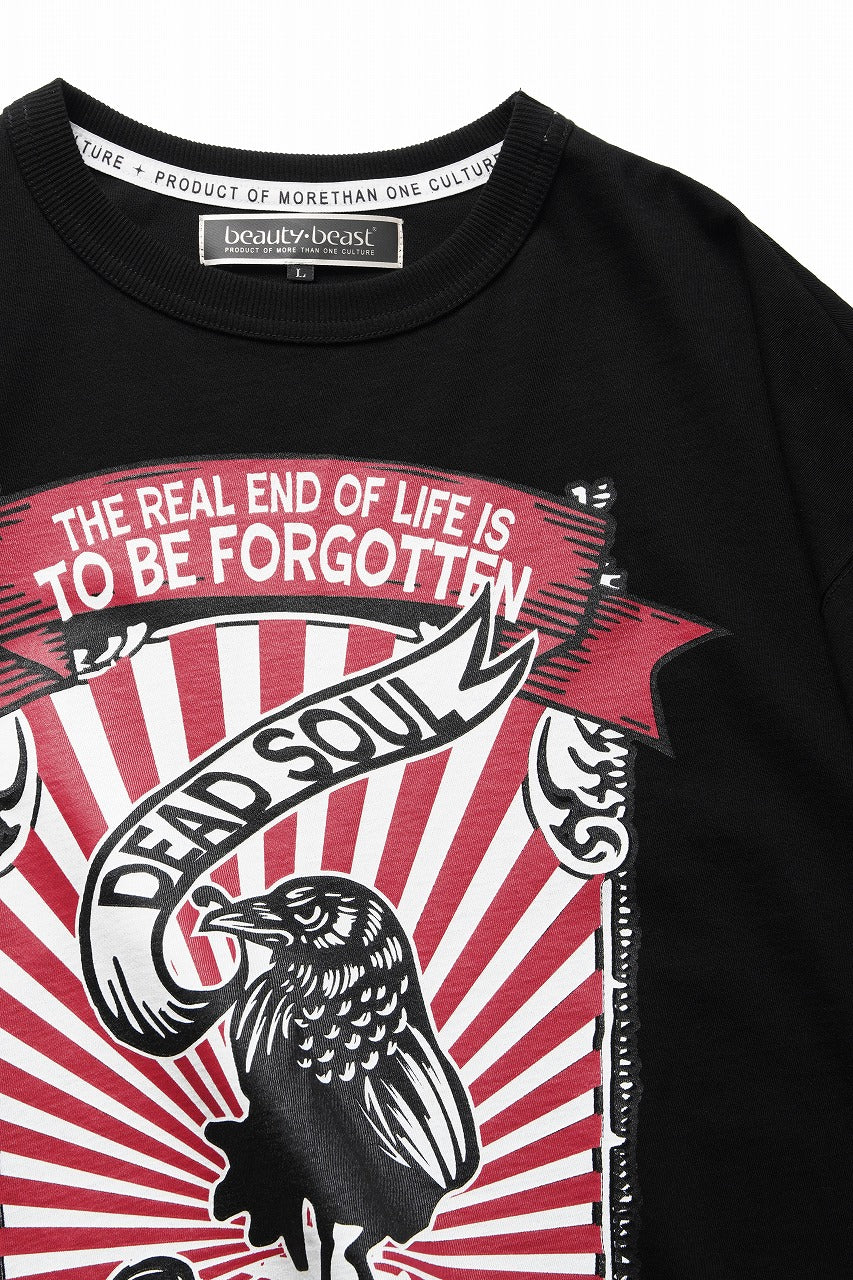 beauty : beast ESSENTIAL GRAPHIC LINE TEE (REQUIEM / BLACK) - Image 6