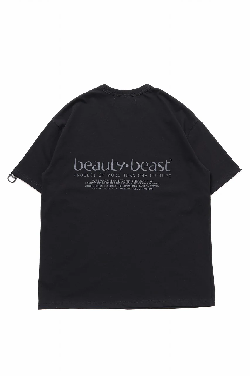 beauty : beast ESSENTIAL GRAPHIC LINE TEE (TINK / BLACK) - Image 3
