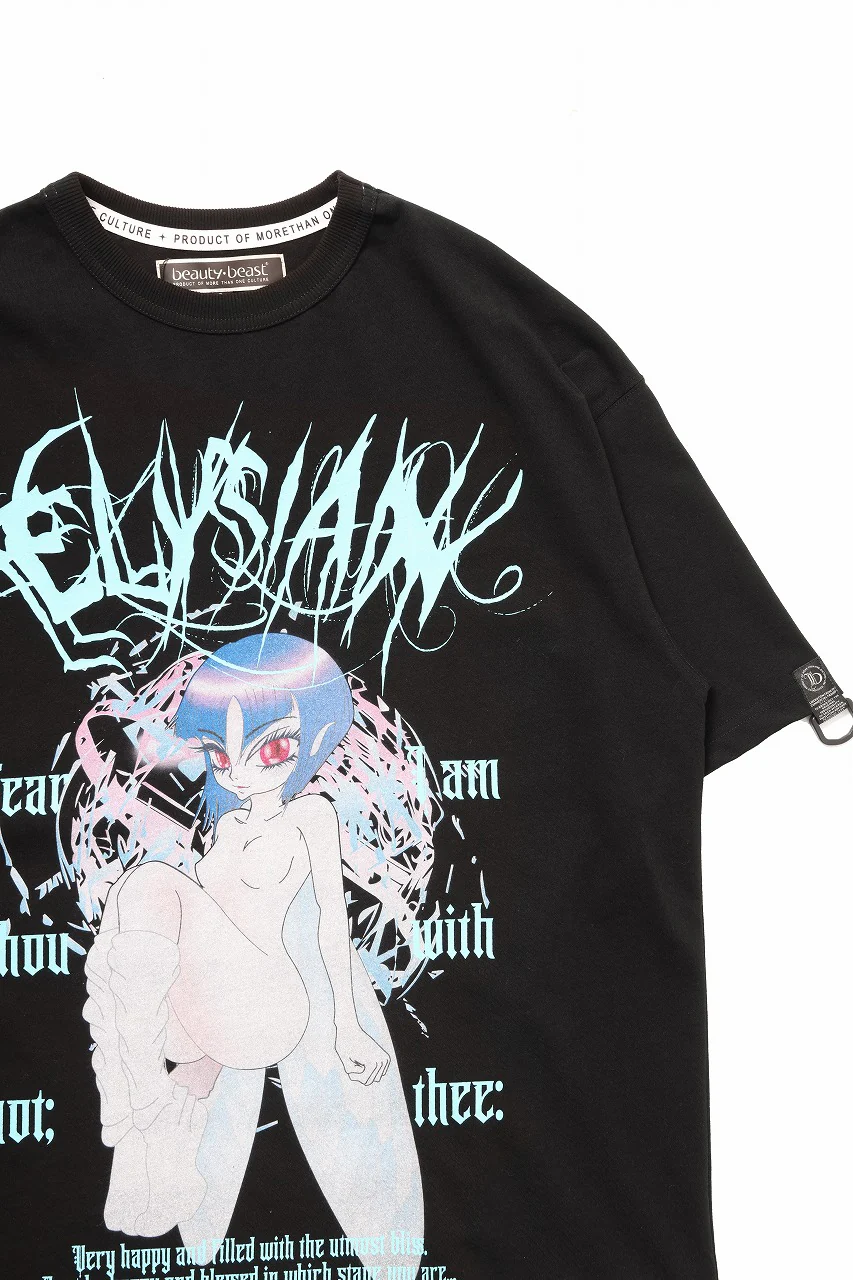 beauty : beast ESSENTIAL GRAPHIC LINE TEE (TINK / BLACK) - Image 4
